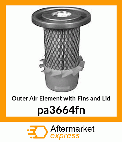 Outer Air Element with Fins and Lid PA3664-FN