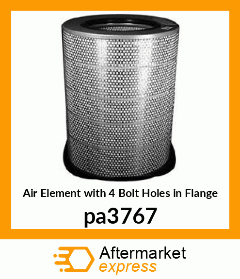 Air Element with 4 Bolt Holes in Flange pa3767