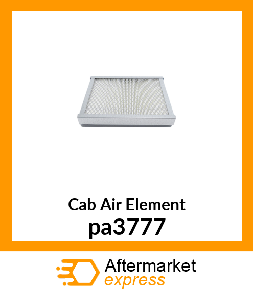 Cab Air Element pa3777