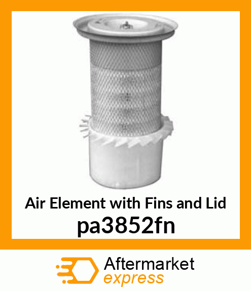 Air Element with Fins and Lid PA3852-FN