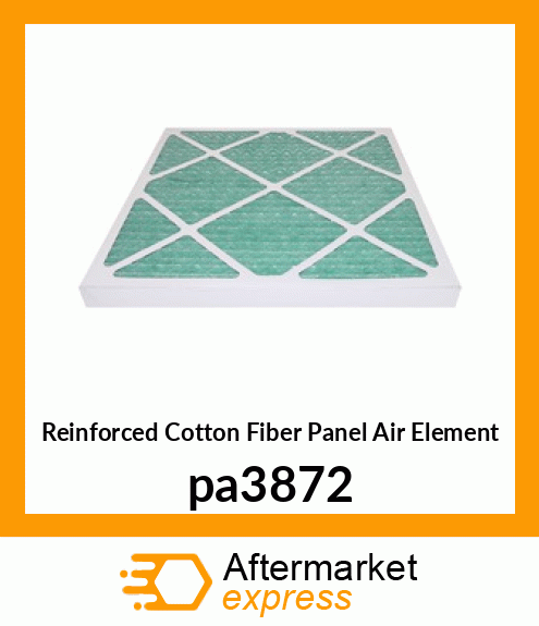 Reinforced Cotton Fiber Panel Air Element pa3872