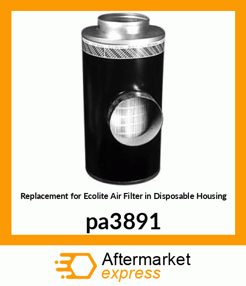 Replacement for Ecolite Air Filter in Disposable Housing pa3891