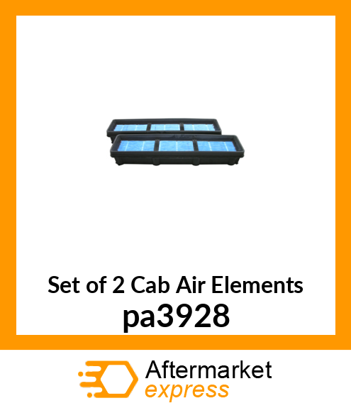 Set of 2 Cab Air Elements pa3928