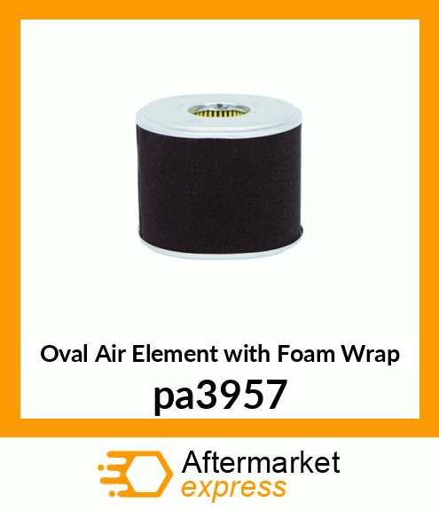 Oval Air Element with Foam Wrap pa3957
