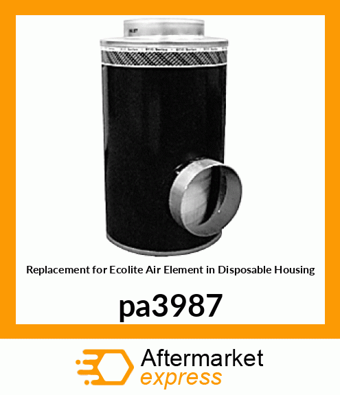 Replacement for Ecolite Air Element in Disposable Housing pa3987