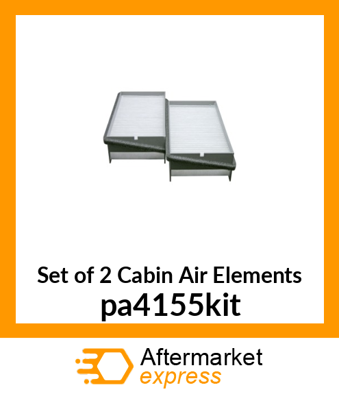 Set of 2 Cabin Air Elements pa4155kit