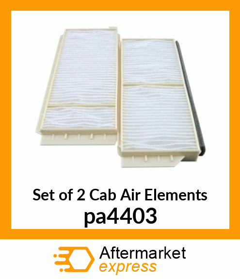 Set of 2 Cab Air Elements pa4403
