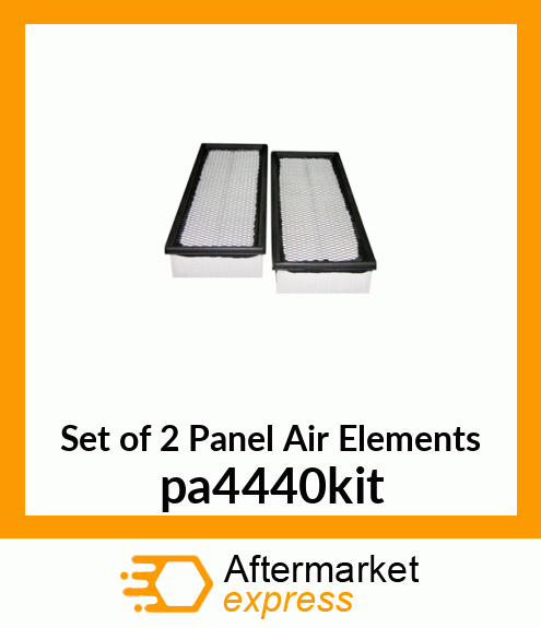 Set of 2 Panel Air Elements pa4440kit