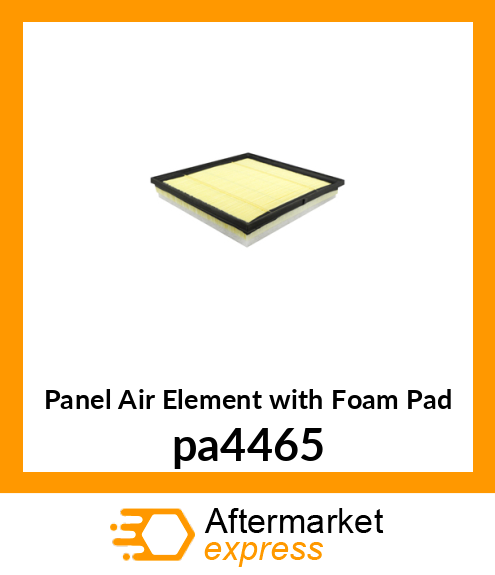 Panel Air Element with Foam Pad pa4465