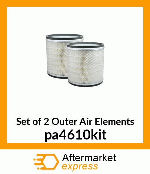 Set of 2 Outer Air Elements PA4610-KIT