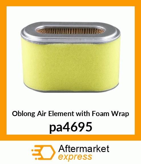 Oblong Air Element with Foam Wrap pa4695