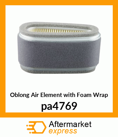 Oblong Air Element with Foam Wrap pa4769