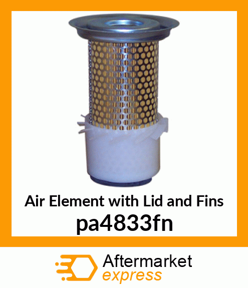 Air Element with Lid and Fins PA4833-FN