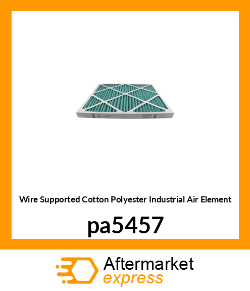 Wire Supported Cotton Polyester Industrial Air Element pa5457