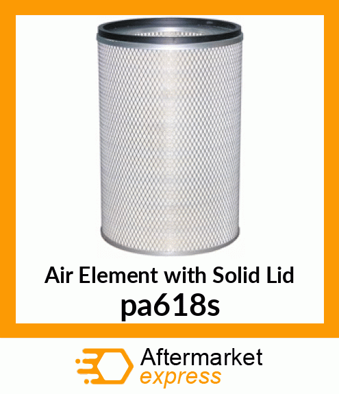 Air Element with Solid Lid pa618s