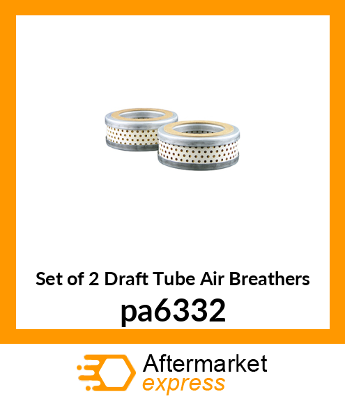 Set of 2 Draft Tube Air Breathers pa6332