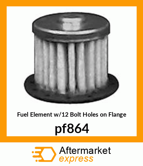 Fuel Element w/12 Bolt Holes on Flange pf864