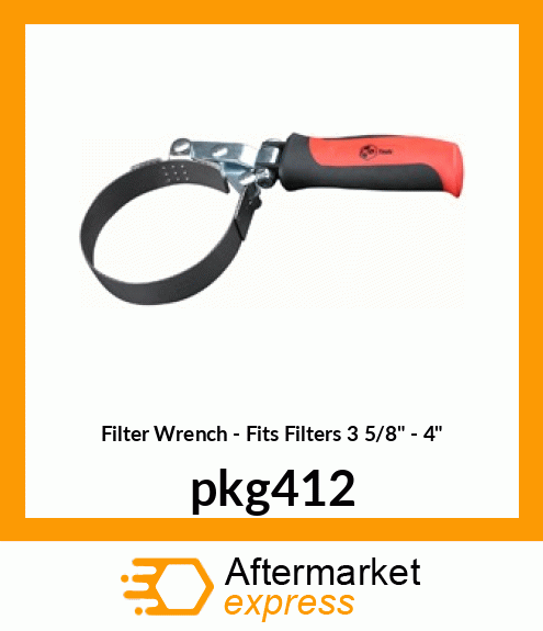 Filter Wrench - Fits Filters 3 5/8" - 4" pkg412