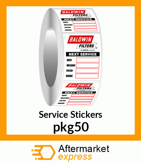 Service Stickers pkg50