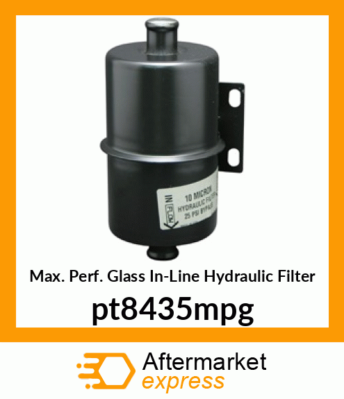 Max. Perf. Glass In-Line Hydraulic Filter pt8435mpg