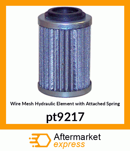 Wire Mesh Hydraulic Element with Attached Spring pt9217