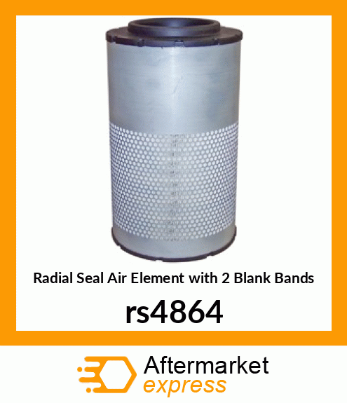 Radial Seal Air Element with 2 Blank Bands rs4864