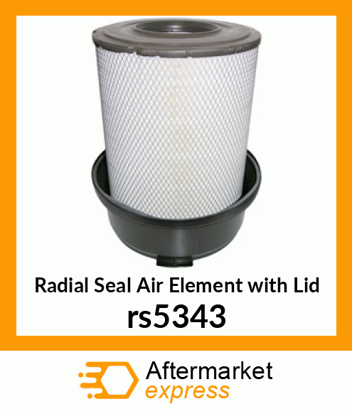 Radial Seal Air Element with Lid rs5343