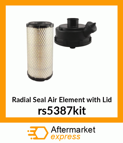 Radial Seal Air Element with Lid rs5387kit