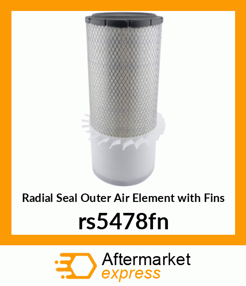 Radial Seal Outer Air Element with Fins rs5478fn