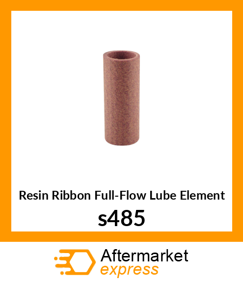 Resin Ribbon Full-Flow Lube Element s485