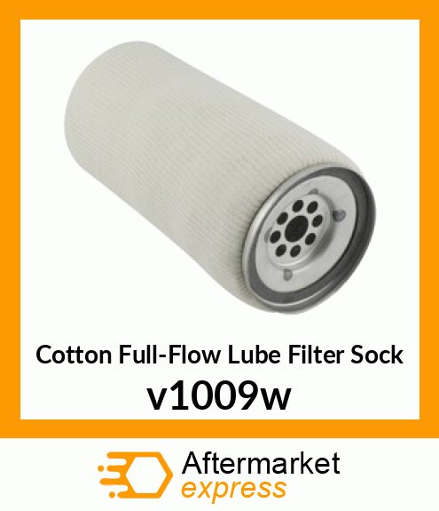 Cotton Full-Flow Lube Filter Sock v1009w