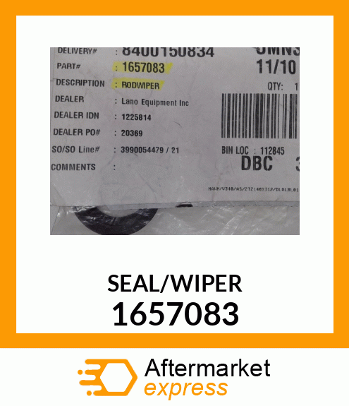 SEAL/WIPER 1657083