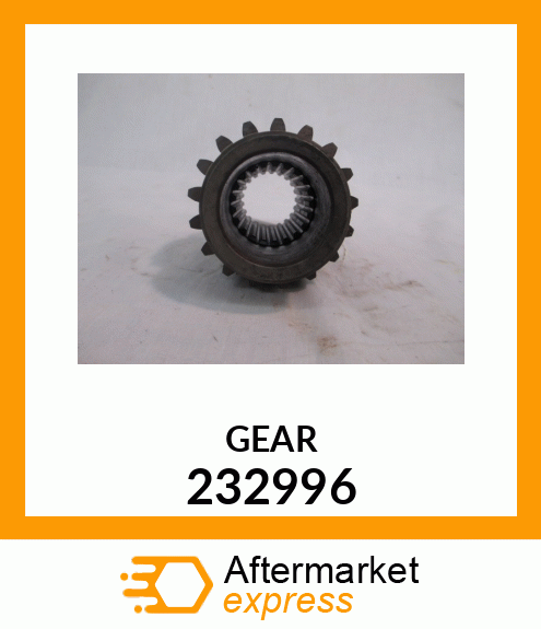 Spare part 232996 + GEAR