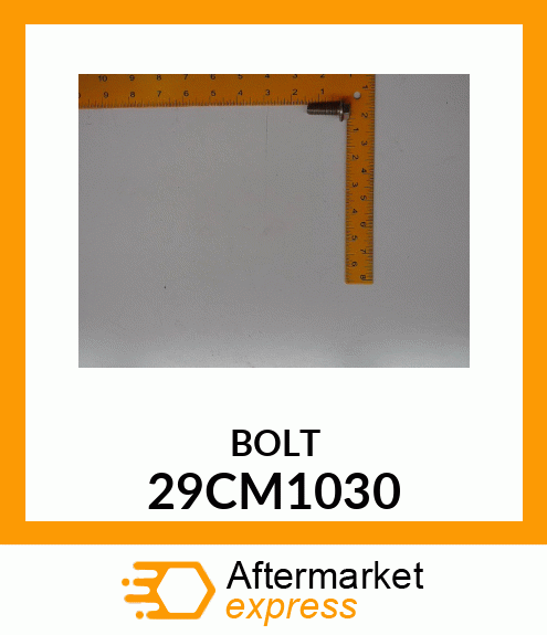 Spare part 29CM1030 + BOLT