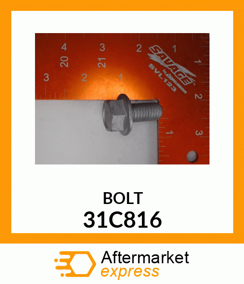 Spare part 31C816 + BOLT