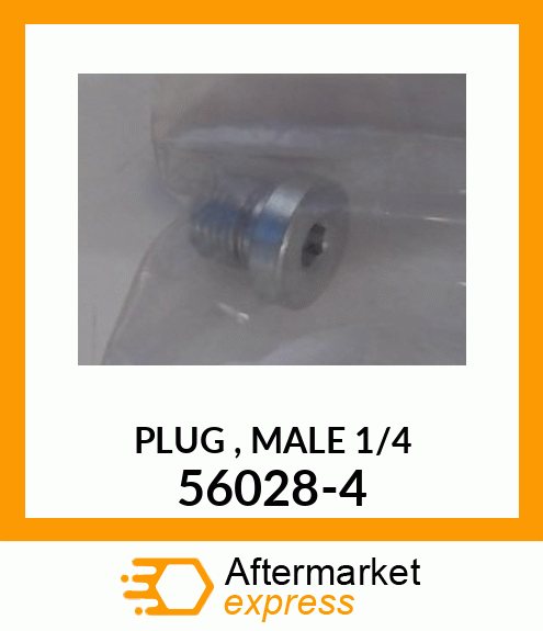 PLUG , MALE 1/4 56028-4