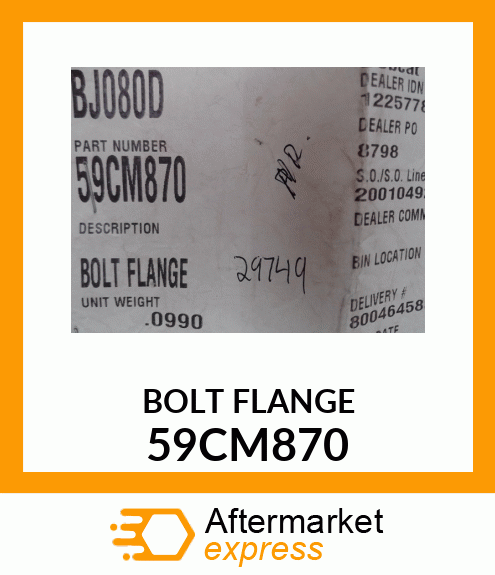 BOLT FLANGE 59CM870