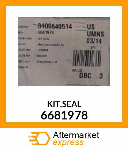 KIT,SEAL 6681978