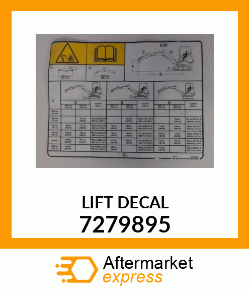 LIFT DECAL 7279895