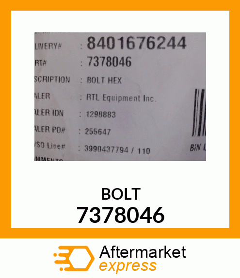 BOLT 7378046