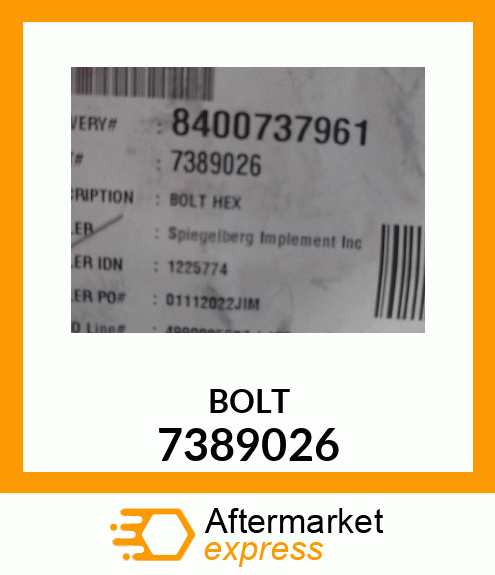 BOLT 7389026