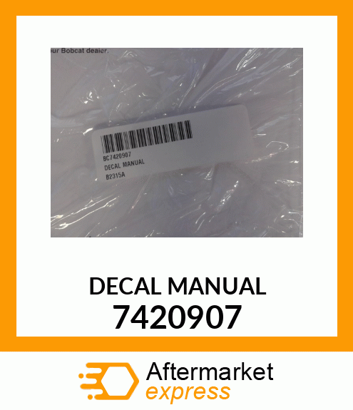 DECAL MANUAL 7420907