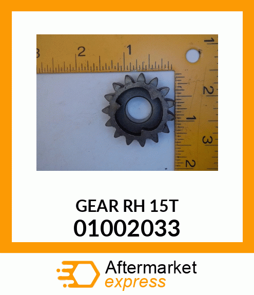 Spare part 01002033 + GEAR_RH_15T