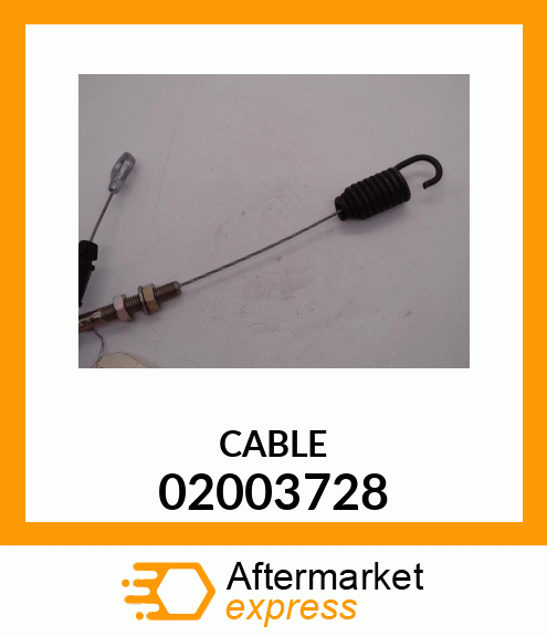 Spare part 02003728 + CABLE