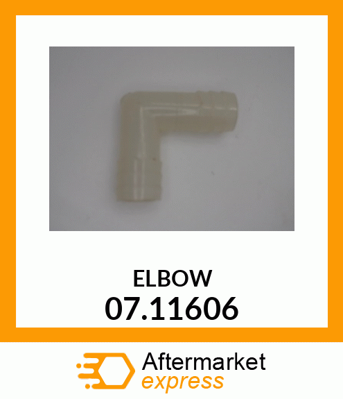 Spare part 07.11606 + ELBOW