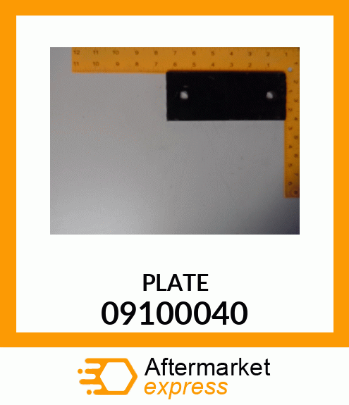 Spare part 09100040 + PLATE