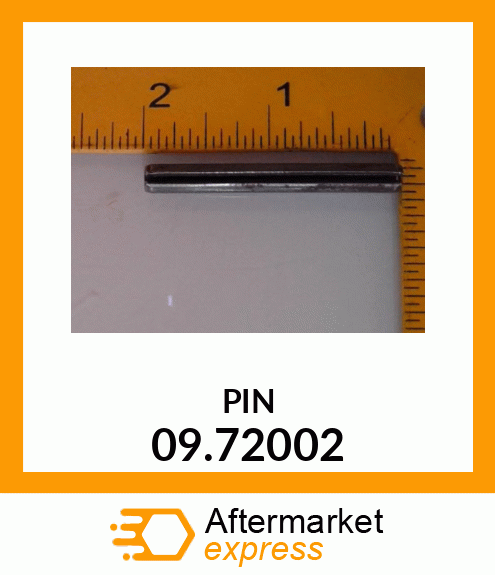 Spare part 09.72002 + PIN