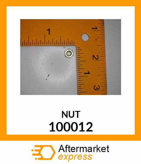 Spare part 100012 + NUT