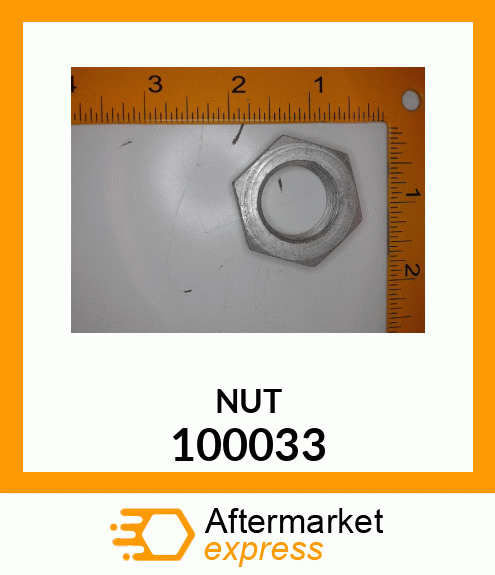 Spare part 100033 + NUT