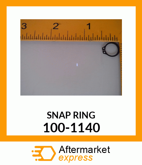 Spare part 100-1140 + SNAP_RING